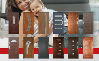 MIKEA - ciepłe drzwi z przeszkleniem