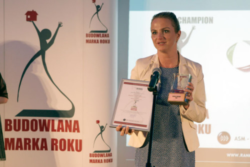 Beata Jackiewicz z Brązowym Championem Roku 2014 w kategorii profile okienne PVC dla marki Rehau 