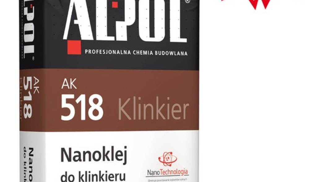 Nanoklej do klinkieru ALPOL AK 518 z Europejskim Patentem