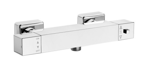 Bateria natryskowa termostatyczna - kwadratowa. Cena sugerowana: 429 zł