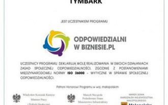 Joniec uczestnikiem programu "Odpowiedzialni w biznesie.pl"
