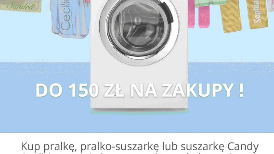 Candy rozdaje karty podarunkowe o wartości 100 lub 150 zł