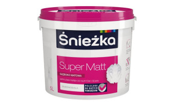Nowa głęboko matowa farba Śnieżka Super Matt