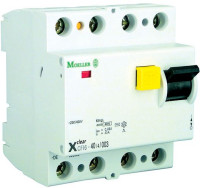 Przycisk testowy służy do kontroli sprawności wyłącznika różnicowoprądowego. Powinno się go użyć przynajmniej raz w miesiącu