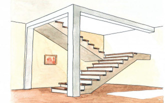 Dobudowa schodów płytowych w czasie adaptacji poddasza