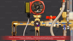 Schemat instalacji ogrzewania podłogowego