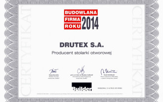 DRUTEX Budowlaną Firmą Roku