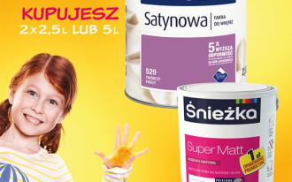 Promocja farby Śnieżka Satynowa