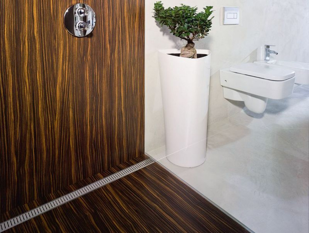 Liniowe odwodnienie prysznicowe