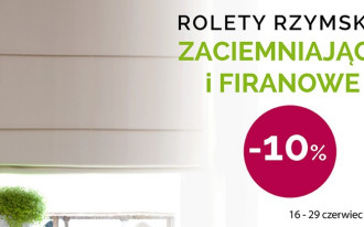 Dekoria.pl: rolety rzymskie -10% taniej