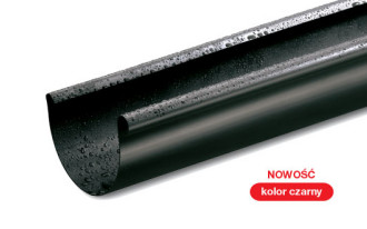 Czarny PVC - nowość w ofercie systemów rynnowych GAMRAT SA
