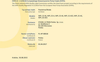 Certyfikat EHPA-Q dla pomp ciepła STIEBEL ELTRON