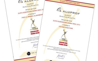 Aluprof podwójną Złotą Budowlaną Marką Roku 2015