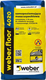 weber.floor 4020 to samopoziomująca, cementowa masa szpachlowa