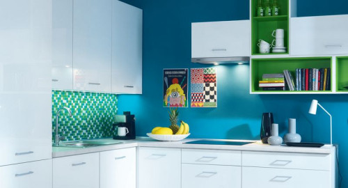 Ściany i podłogi w kuchni