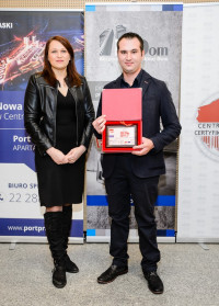 Podczas gali, na której firmę reprezentował Regionalny Kierownik Sprzedaży Profili Kompozytowych GAMRAT Radosław Augustyn