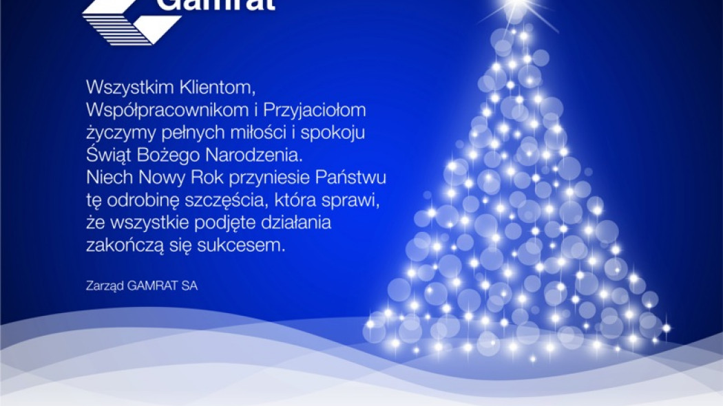 Życzenia Świąteczne od Gamrat