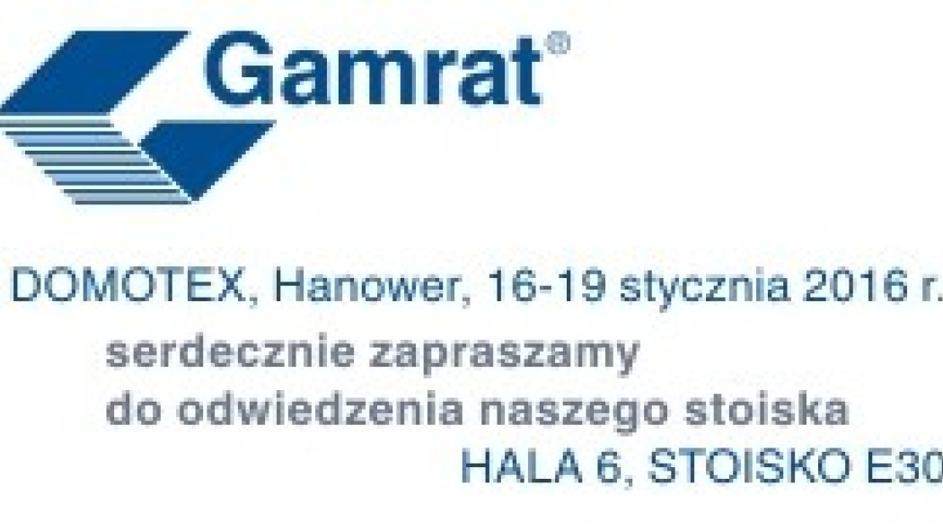 Gamrat SA na targach Domotex 2016