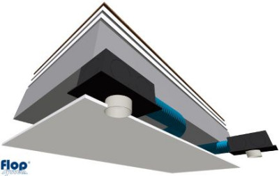 Sufit podwieszany - montaż podsufitowy (podstropowy)