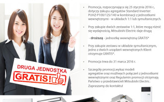 Promocja Mitsubishi Electric Co dwie jednostki - to nie jedna!