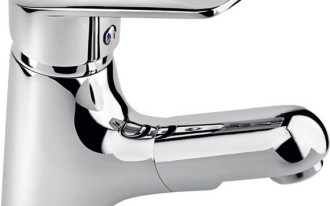 Bateria umywalkowa TOPAZ w wyciąganym natryskiem