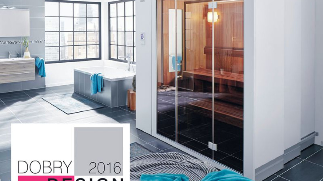 Sauna S1 marki KLAFS z nagrodą: Dobry Design 2016 - nagroda konsumenta