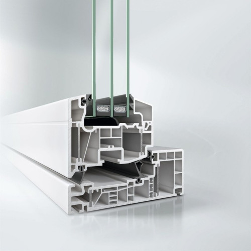 Przekrój poprzeczny przez profil Schüco Alu Inside Nordic