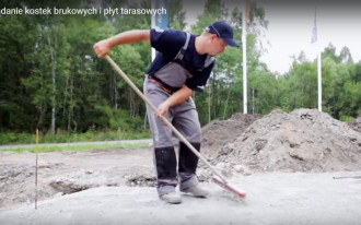 Montaż płyt tarasowych oraz kostki brukowej na gruncie