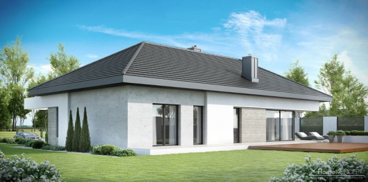 HomeKONCEPT 38 - mała parterówka w interesującej stylizacji