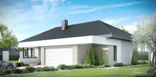 HomeKONCEPT 38 - mała parterówka w interesującej stylizacji