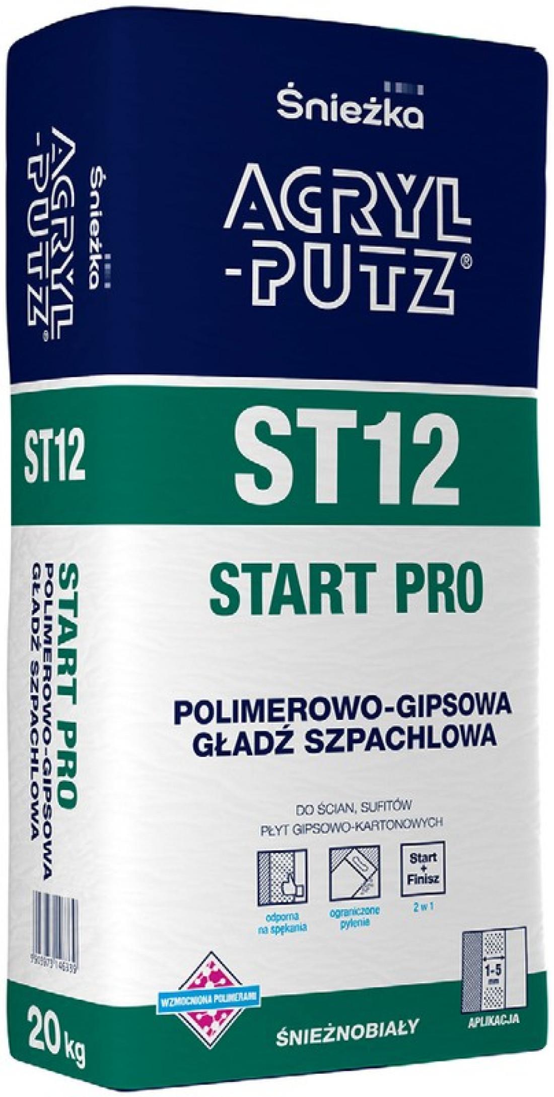 Gładź szpachlowa ACRYL-PUTZ® ST12 PRO - nowa jakość szlifowania