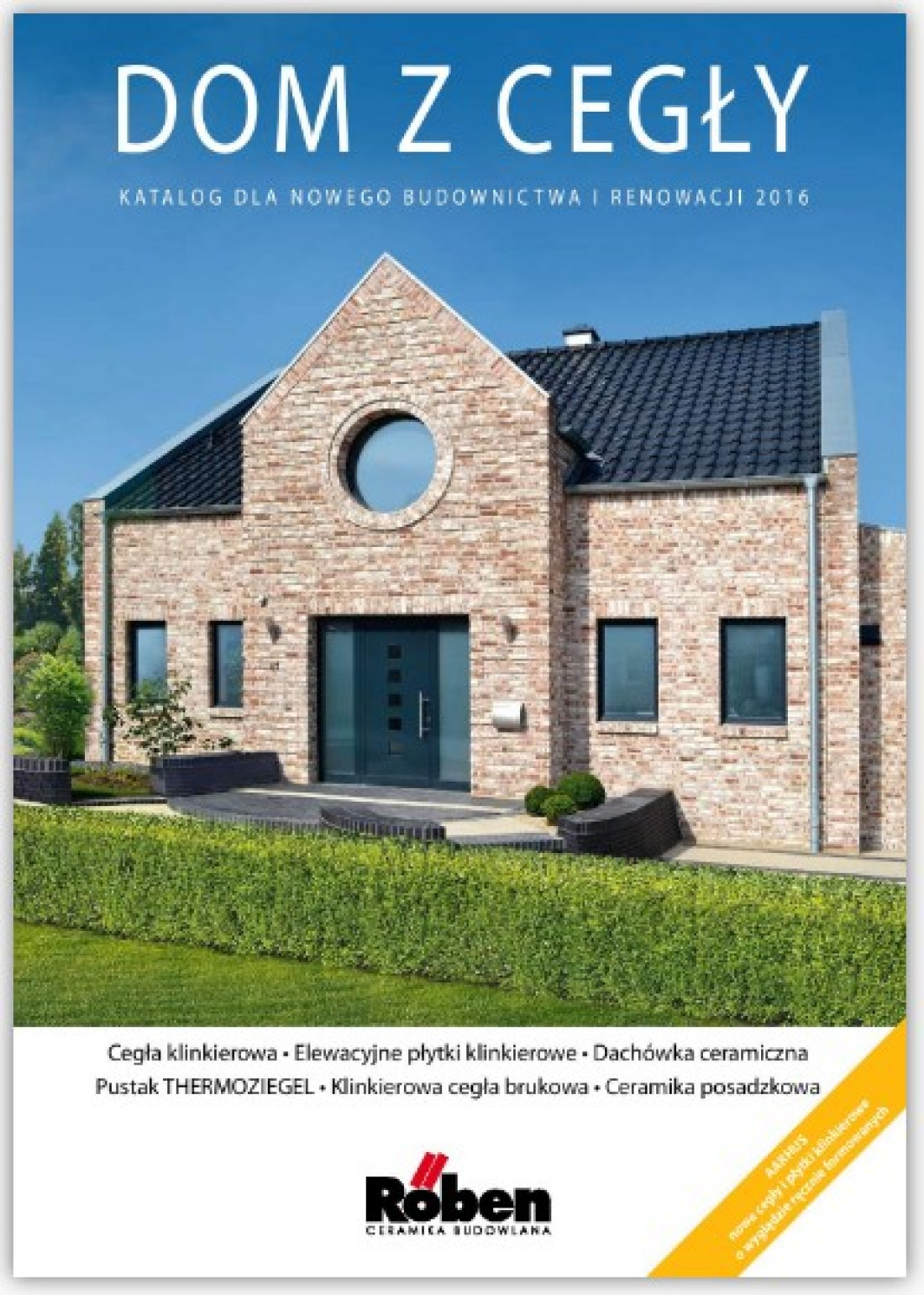 Nowy katalog Dom z cegły 2016 marki Roben