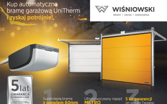 Nowa promocja WIŚNIOWSKI: kup automatyczną bramę UniTherm i zyskaj potrójnie!