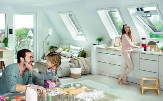 Białe okno RotoQ - więcej możliwości aranżacji poddasza