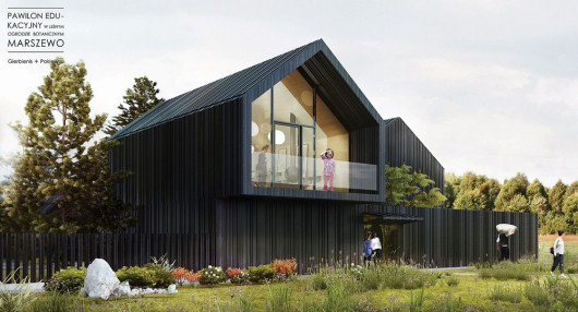 Pawilon edukacyjny w Leśnym Ogrodzie Botanicznym Marszewo