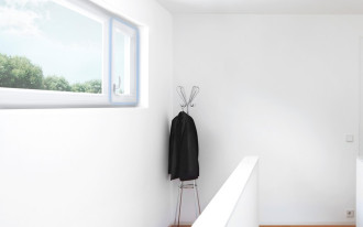 Klamka okienna na dole okna - z okuciem Winkhaus