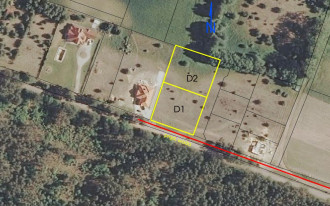 Budowa na dwóch działkach