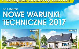 Projekty domów ARCHON+ posiadają standard energetyczny zgodny z WT 2017 r.!