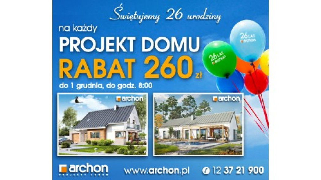 Biuro Projektów ARCHON+ świętuje 26 urodziny!