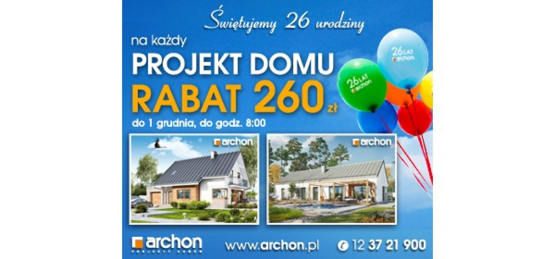 Biuro Projektów ARCHON+ świętuje 26 urodziny!