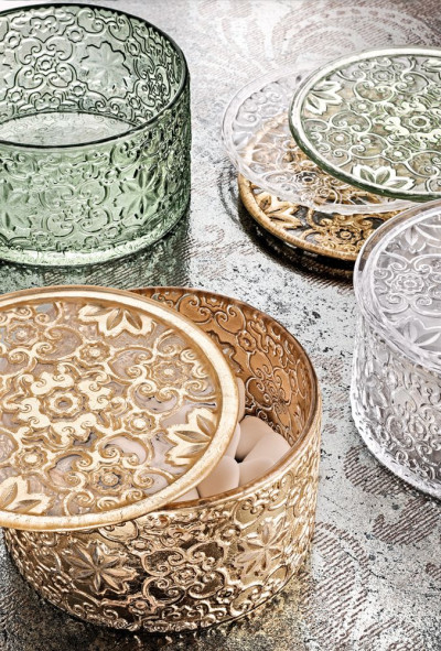 Szklane pojemniki z kolekcji Arabesque marki IVV