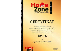 Joniec wyróżniony w projekcie HOME ZONE Jakość i Niezawodność 2016