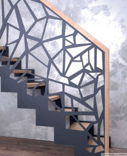 Balustrada Laser z wycinanej laserowo i lakierowanej blachy stalowej gr. 8 mm