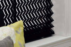 Rolety plisowane z ażurowej tkaniny Bali