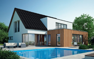 Nowość Blachotrapez: panel dachowy Retro Pladur Relief Wood