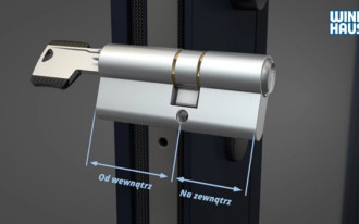 Montaż wkładki bębenkowej w zamku drzwi