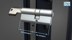 Montaż wkładki bębenkowej w zamku drzwi