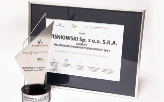 WIŚNIOWSKI laureatem I edycji Małopolskiej Nagrody Rynku Pracy