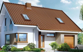 Usytuowanie sauny w domu na podstawie projektu Dom w żurawkach