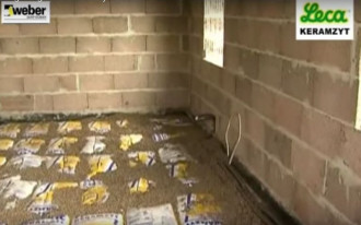 Izolacja podłogi na gruncie keramzytem w workach